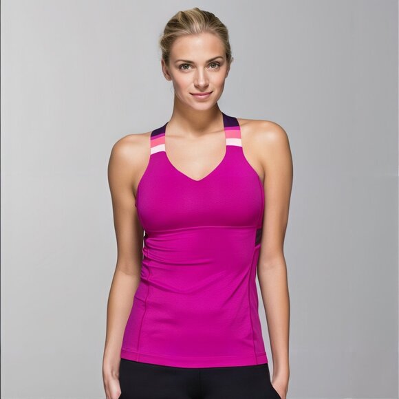 Sz8 Lululemon Push Ur Limits Tank with Built-in Bra - EUC - Picture 9 of 9
